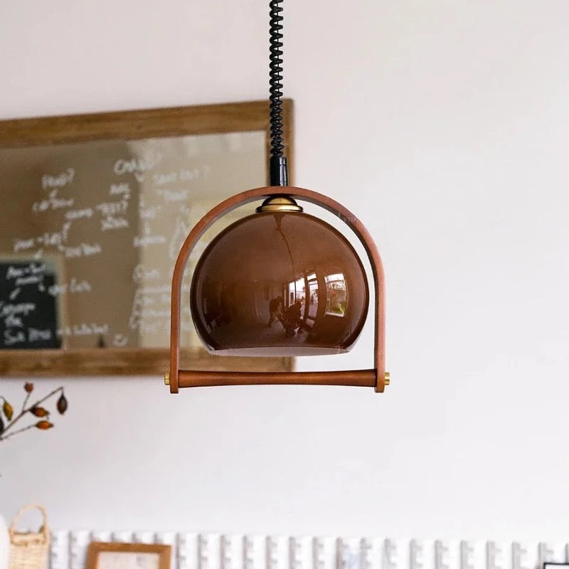 Vintage Bauhaus Wood Pendant Lights - Timeless Elegance & Style