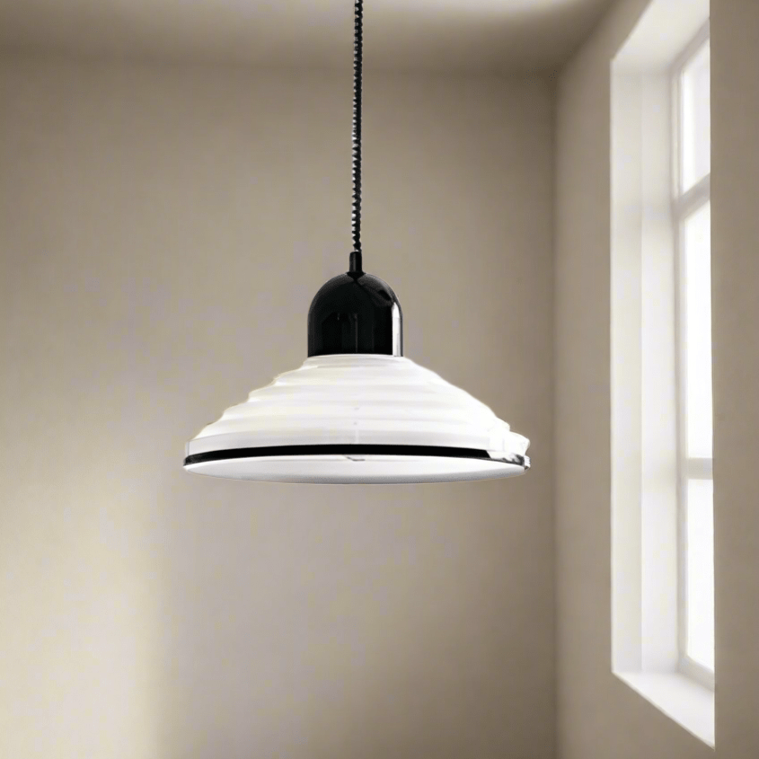 Elegant French Cream Wind Glass Pendant Lamp - Stylish Illumination