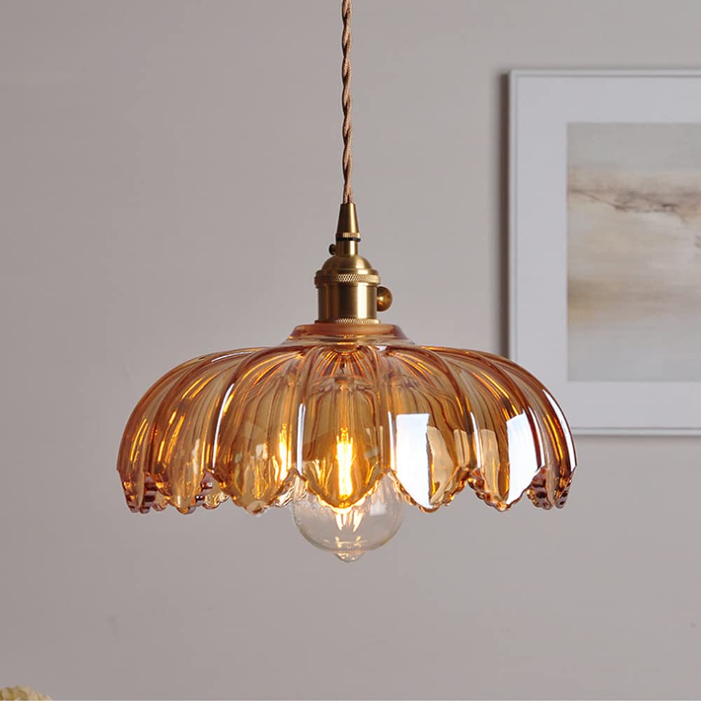 Vintage Floral Pendant Lamp - Elegant Design for Timeless Charm