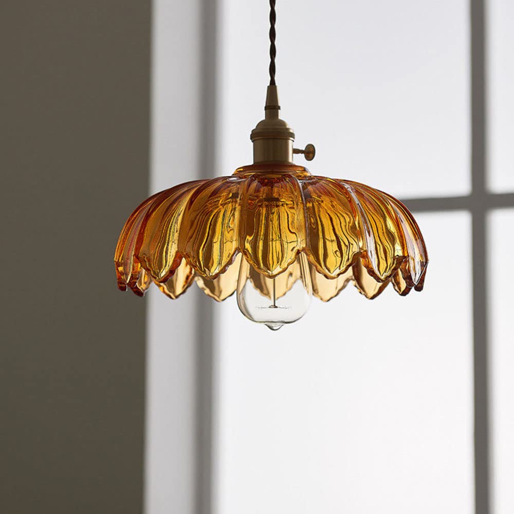 Vintage Floral Pendant Lamp - Elegant Design for Timeless Charm