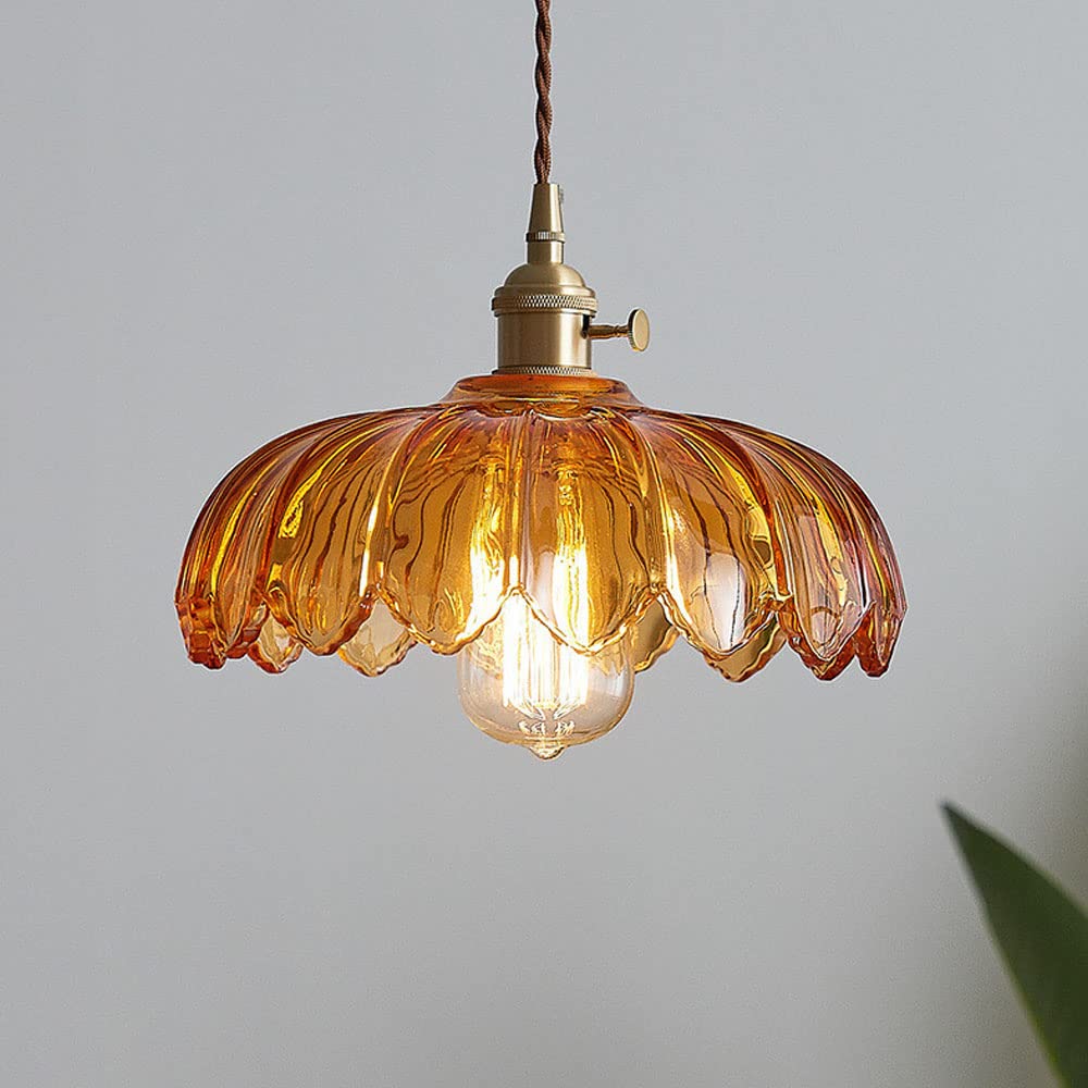 Vintage Floral Pendant Lamp - Elegant Design for Timeless Charm