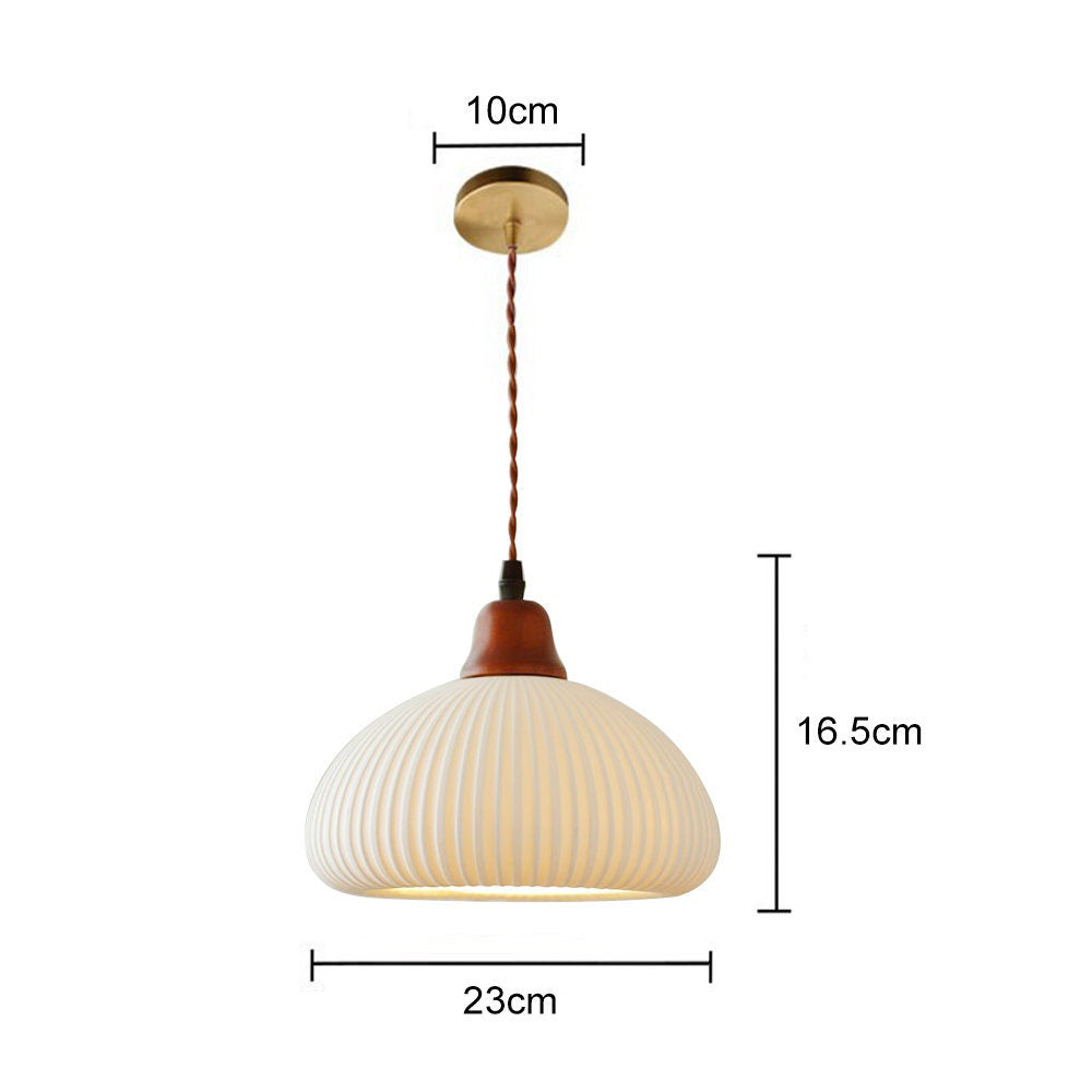 Elegant Nordic White Ceramic Pendant Light for Stylish Dining