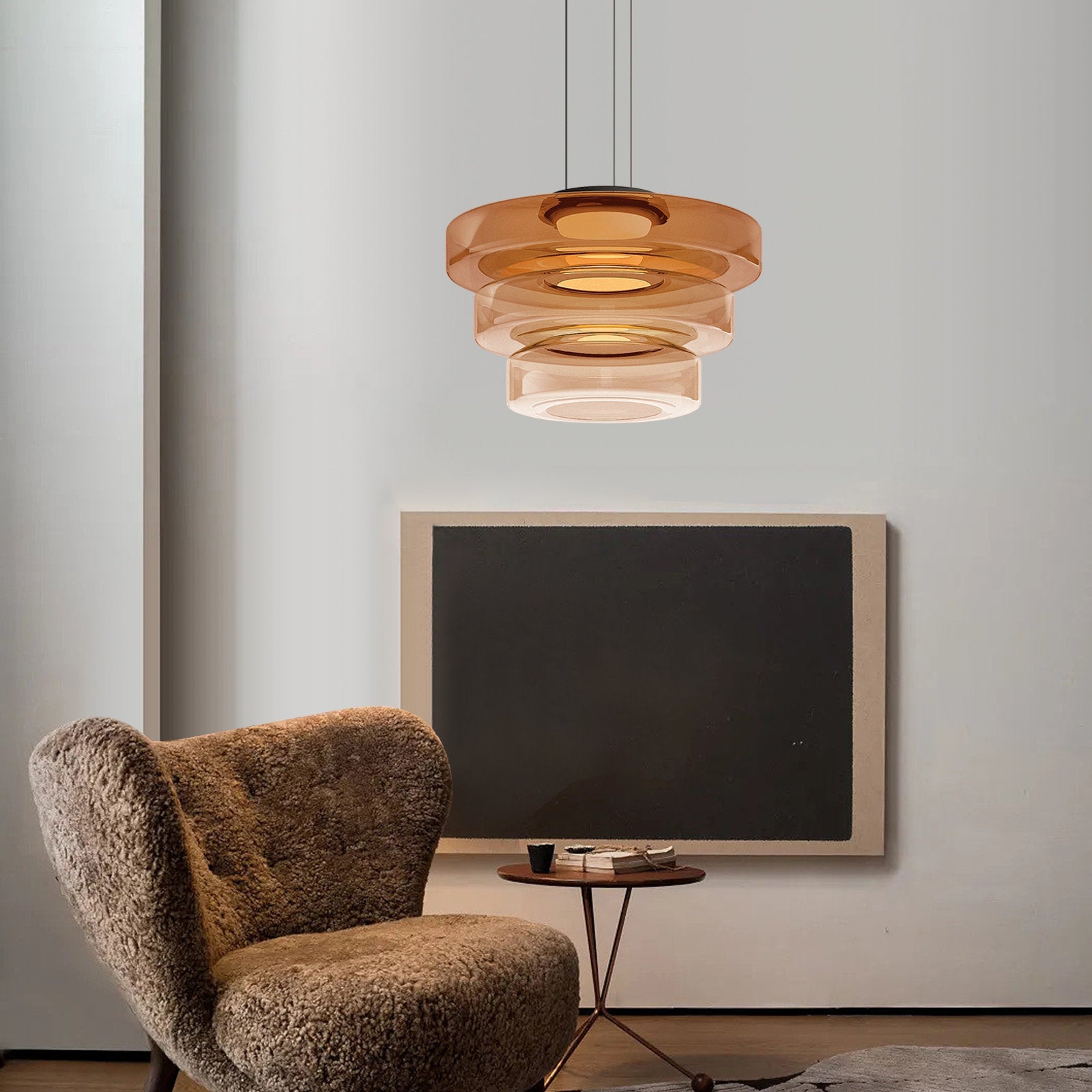 Elegant Bauhaus Glass Pendant Light - Timeless Design & Style