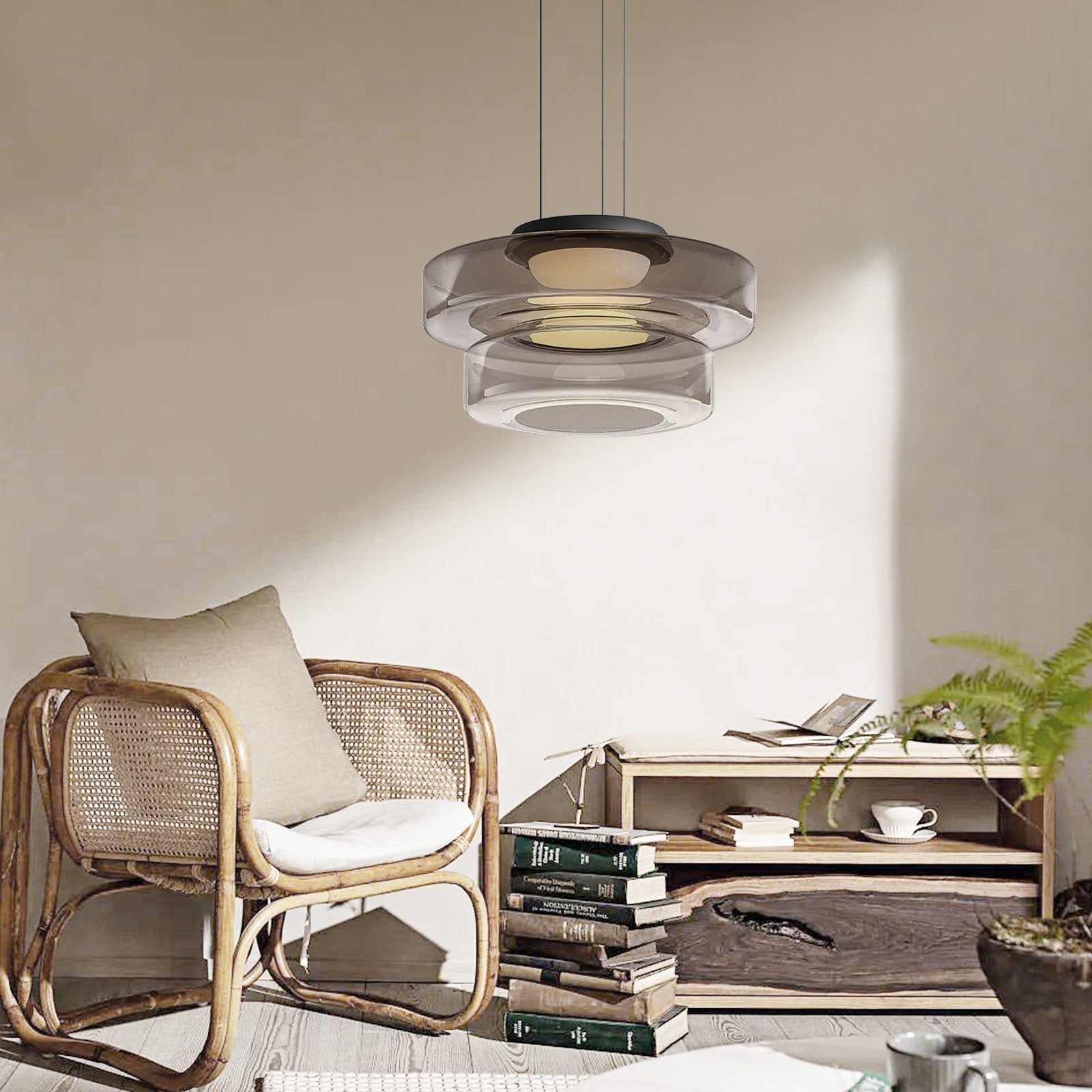 Elegant Bauhaus Glass Pendant Light - Timeless Design & Style