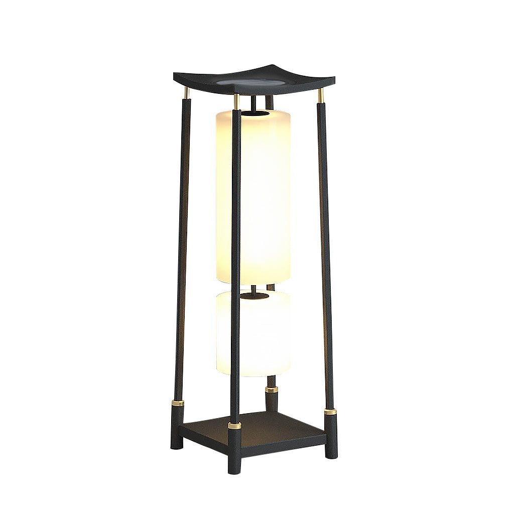 Elegant Solar LED Post Lights - Innovative Asian Outdoor Lighting