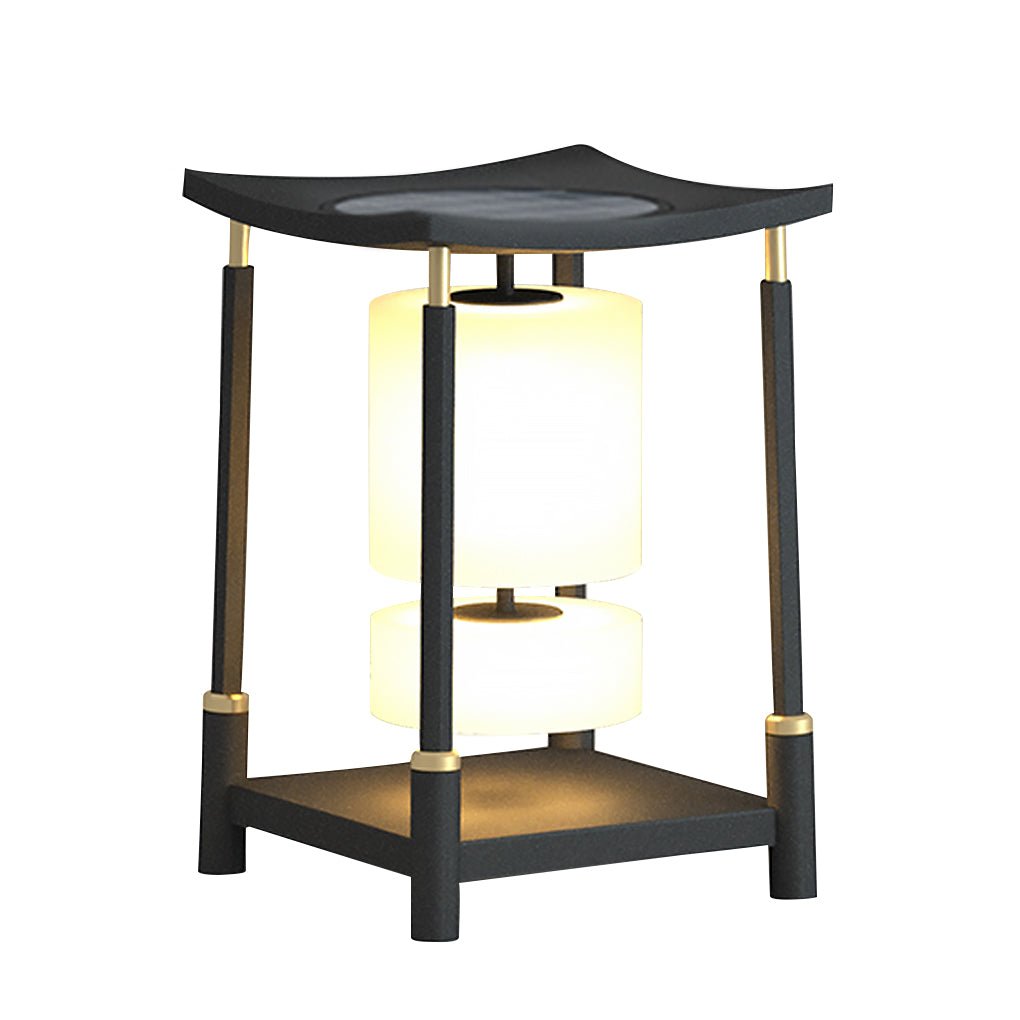 Elegant Solar LED Post Lights - Innovative Asian Outdoor Lighting