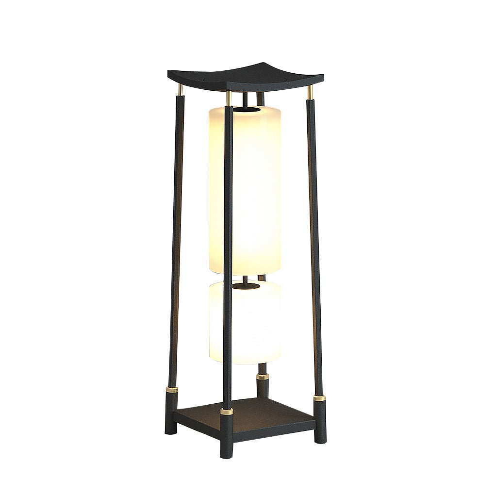 Elegant Solar LED Post Lights - Innovative Asian Outdoor Lighting