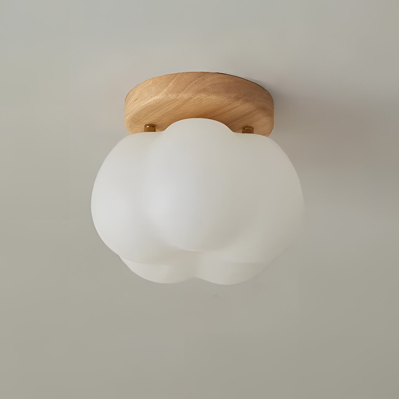 Aesthetic | Elegant Pumpkin Flush Ceiling Lamp for Modern Homes