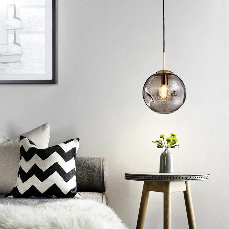 Brikey Glass Spherical Pendant Light - Elegant Modern Lighting