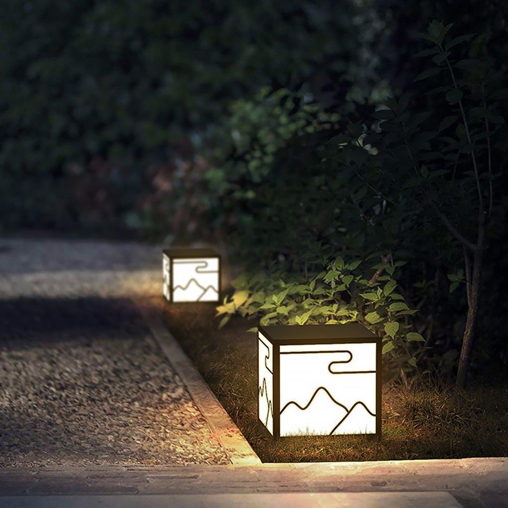 Solar Waterproof LED Garden Light - Landscape Line Silhouette