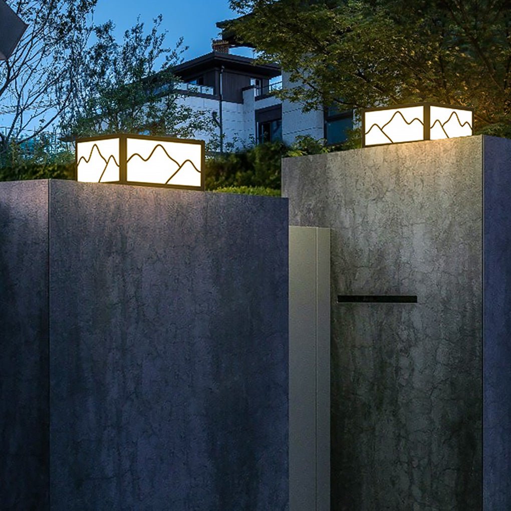 Solar Waterproof LED Garden Light - Landscape Line Silhouette