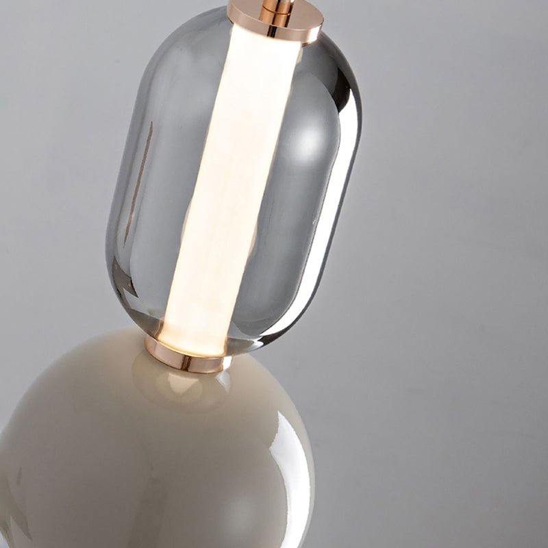 Nordic Creative Iron & Glass Pendant Light - Modern Elegance