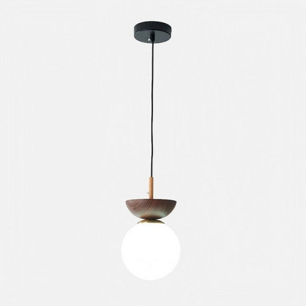 Nordic Half-Wood Pendant Light – Elegant, Eco-Friendly Design