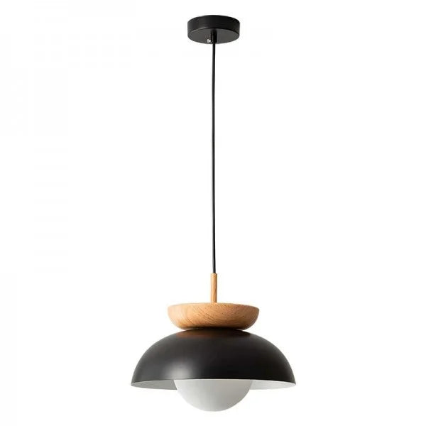 Nordic Half-Wood Pendant Light – Elegant, Eco-Friendly Design