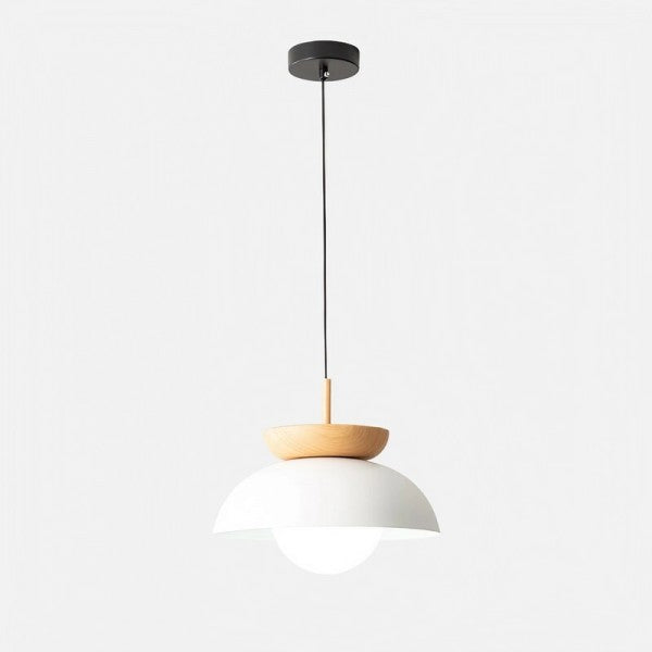 Nordic Half-Wood Pendant Light – Elegant, Eco-Friendly Design