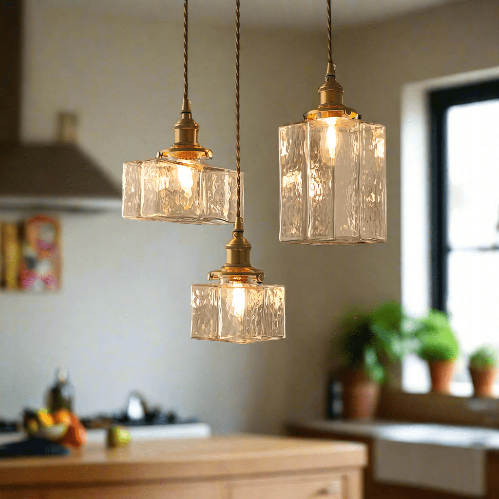 Fatima Modern Retro Glass Pendant Light - Stylish & Unique