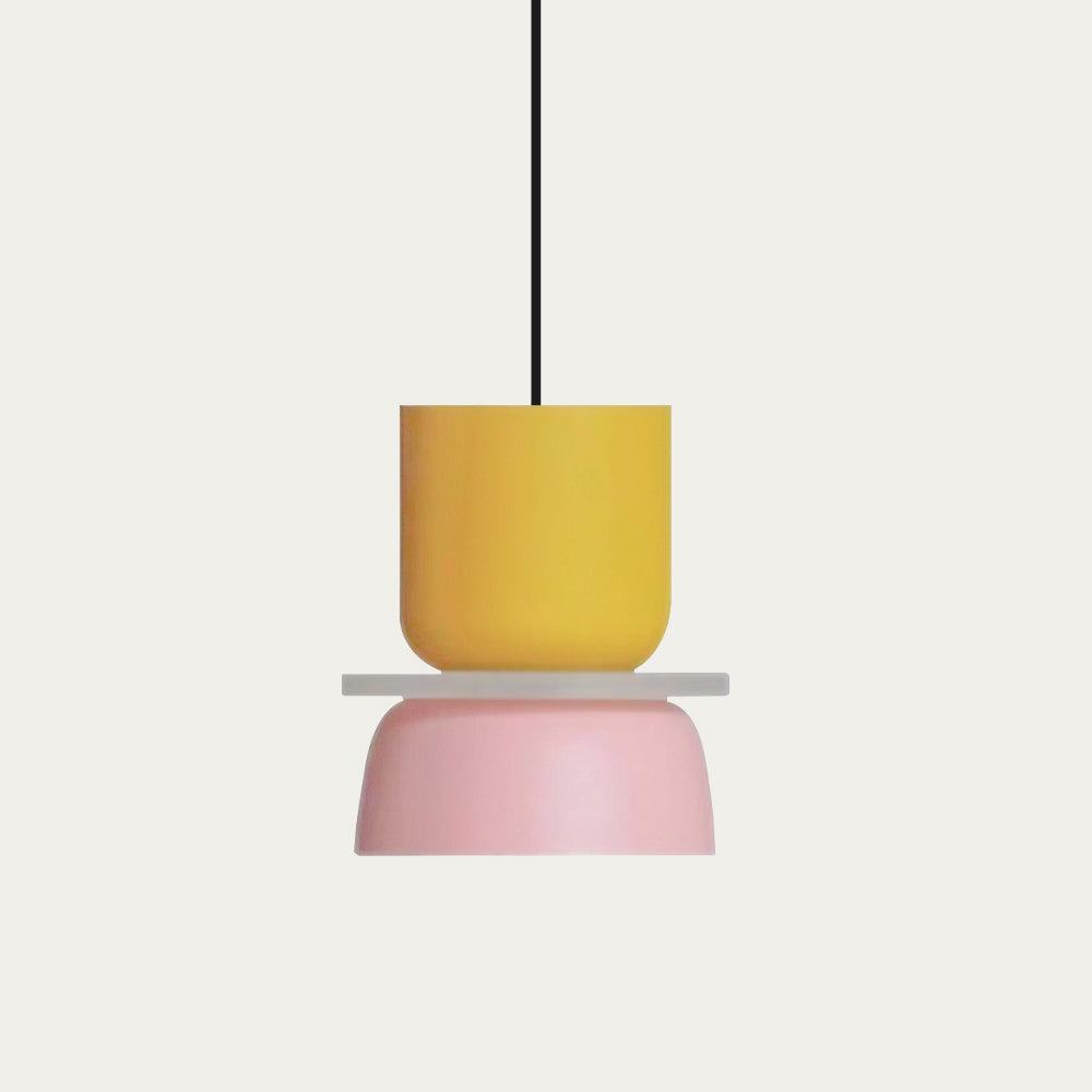 Stylish Dulcy Color Block Nordic Pendant Light - Modern Elegance