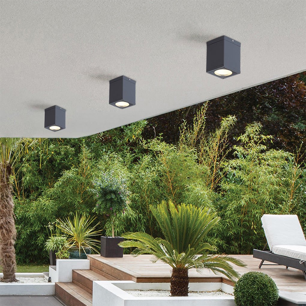 Square LED Waterproof Ceiling Light - Ideal for Hallways & Balconies