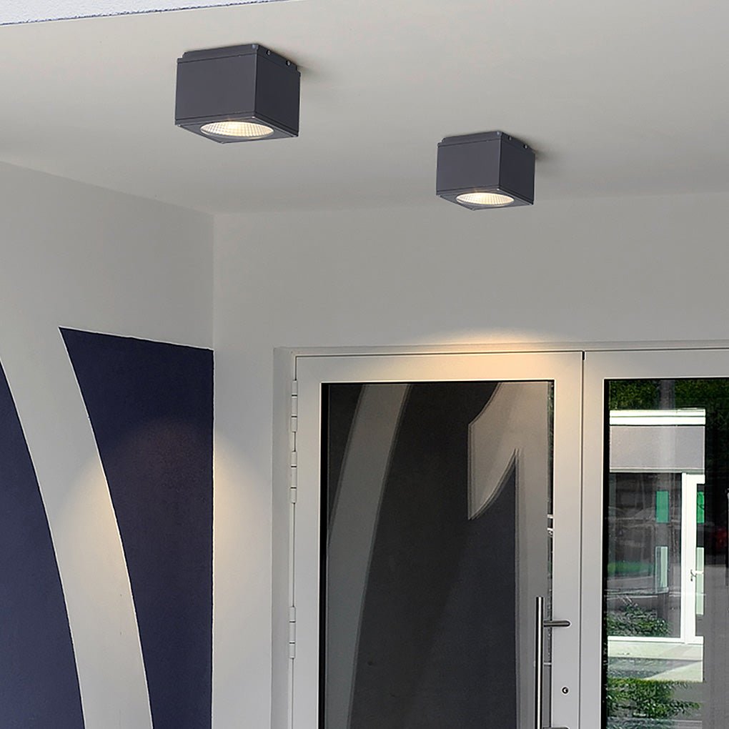 Square LED Waterproof Ceiling Light - Ideal for Hallways & Balconies