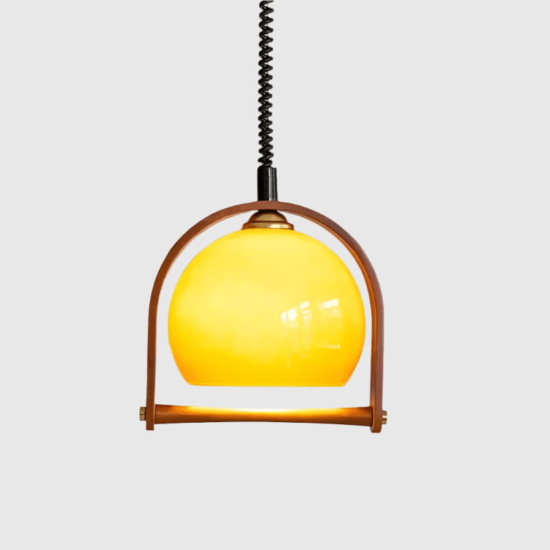 Vintage Bauhaus Wood Pendant Lights - Timeless Elegance & Style