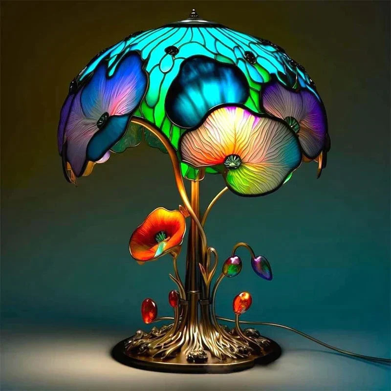 Vitraya | Stained Glass Lamp for Soothing Ambiance Illumix